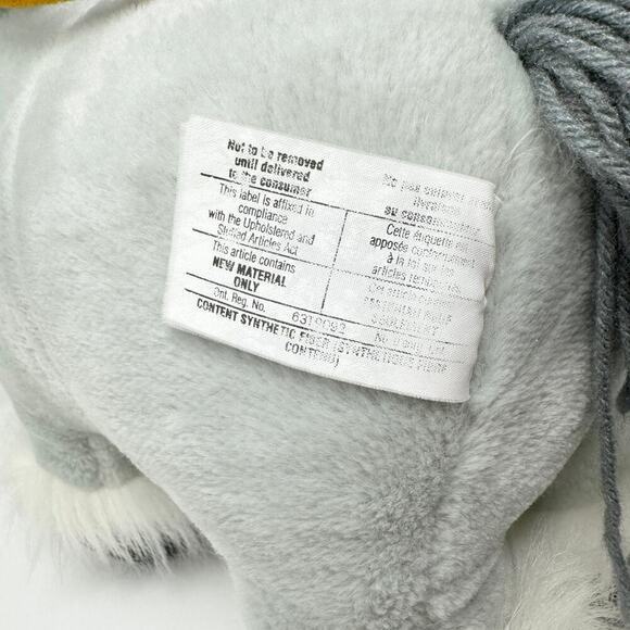 VTG 1984 Coleco Cabbage Patch Kids Gray Show Pony Plush CPK Toy Stuffed Animal - Picture 10 of 12